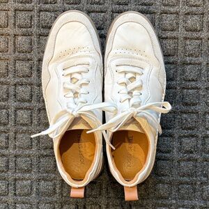 Josef Seibel Cream Leather Casual Shoes